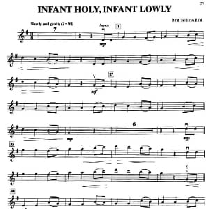 小提琴谱 | INFANT HOLY, INFANT LOWLY 小提琴分谱