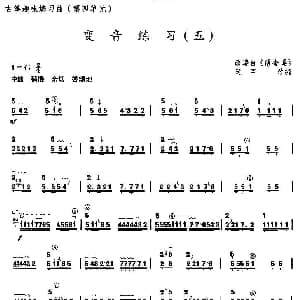 古筝谱 | 古筝变音练习 五 选调 绣金匾 延甲改编