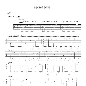 secret base 吉他谱