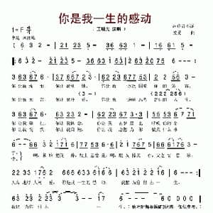 你是我一生的感动_歌谱投稿