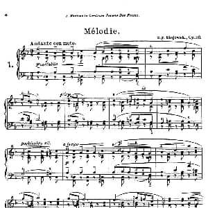 4 Pieces Op.26 钢琴谱 西基斯蒙德 斯托霍夫斯基