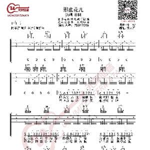 朴树 那些花儿 吉他谱_歌曲简谱