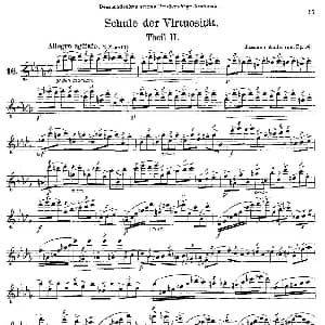 长笛曲谱 | Schule der Virtuosität. Op. 60 16 丹麦 安德森