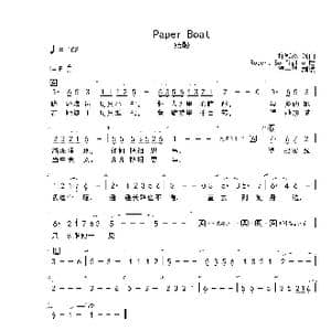 Paper Boat F 首调简谱_歌曲简谱_词曲:许冠杰 许冠杰