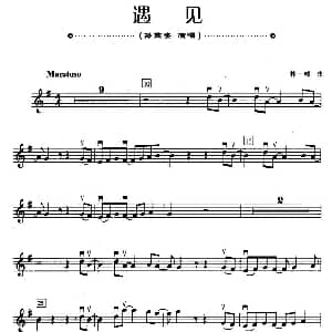 小提琴谱 | 遇见 林一峰