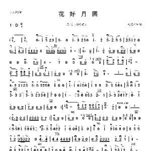 京歌花好月圆_歌曲简谱