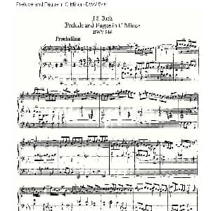 Prelude and Fugue in C Minor BWV 546 管风琴谱