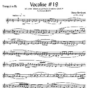 Bordogni Vocalise #19 小号 Marco Bordogni