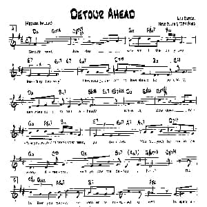 DETOUR AHEAD 降B爵士乐谱