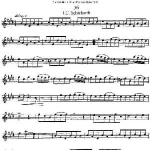 长笛曲谱 | 斯勒新老风格长笛练习重奏曲 第一部分 NO.36 NO.42 Siegfried Thiele S. 斯勒