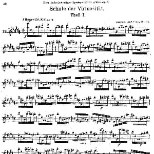 长笛曲谱 | Schule der Virtuosität. Op. 60 12 丹麦 安德森