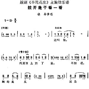 越剧谱 | 越剧 半篮花生 全剧主旋律乐谱 掀开盖子看一看 P25