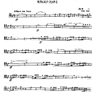 乐队乐曲片段 歌剧 奥伯龙 序曲 长号 德 韦伯