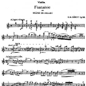 小提琴谱 | Fantaisie