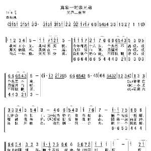 真象一对亲兄弟01,02_歌曲简谱
