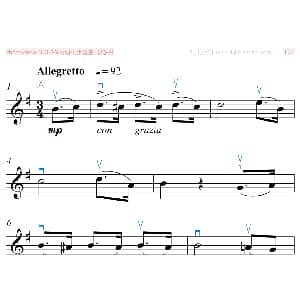 小提琴谱 | G大调小步舞曲 贝多芬 小提琴 贝多芬