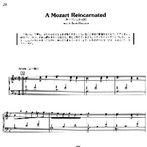 A Mozart Reincarnated 钢琴谱 意 埃尼奥 莫里康内 Ennio Morricone