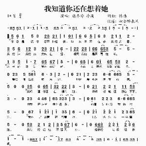 我知道你还在想着她_歌谱投稿_词曲:陈伟 陈伟