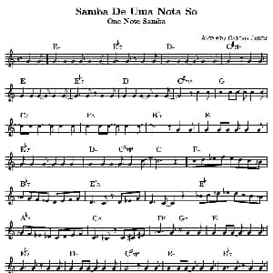 Samba De Uma Nota So 单簧管