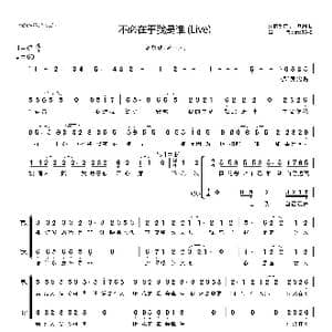 不必在乎我是谁_歌谱投稿