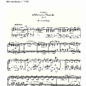 Moment Musicals D.780 钢琴谱 弗朗兹 舒柏特