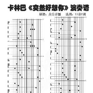 突然好想你_歌谱投稿_词曲:阿信 阿信