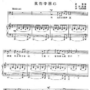 我的中国心_通俗唱法乐谱_词曲:黄霑 王福龄