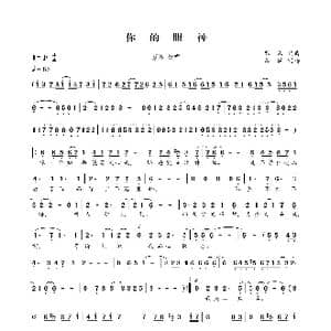 你的眼神_歌曲简谱_词曲:苏来 苏来