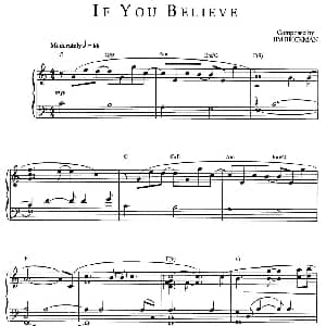 If You Believe 钢琴谱 Jim Brickman 金布来克曼