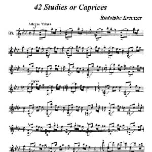 小提琴谱 | 42首练习曲或隨想曲之37 克莱采尔