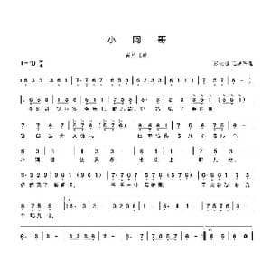 小阿哥_歌曲简谱_词曲:佚名 佚名