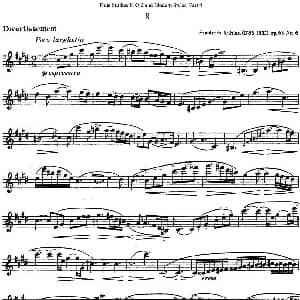 长笛曲谱 | 斯勒新老风格长笛练习重奏曲 第四部分 NO.8 Siegfried Thiele S. 斯勒