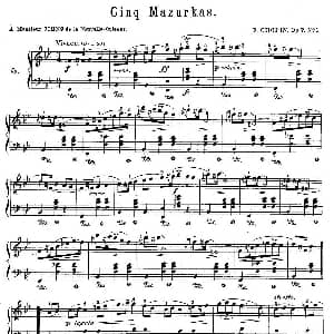 5 Mazurkas Op.7 钢琴谱 肖邦 chopin