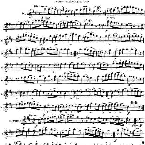 长笛曲谱 | 德维埃纳六个长笛二重奏小段Op.82 Flute 1 NO.5 Devienne 德维埃纳