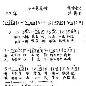 小小慈善树_歌谱投稿_词曲:范修奎 伍茵