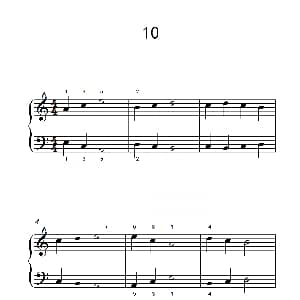 一.非连音练习10 钢琴谱