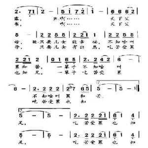 天下父母_民歌简谱_词曲:王培元 张国良