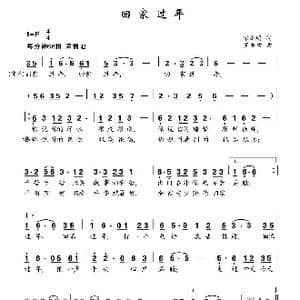 回家过年_歌曲简谱_词曲:宋小明 罗亦欢