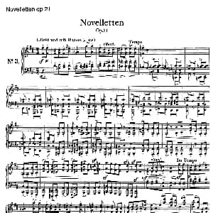 Novelletten Op.21 钢琴谱 罗伯特 舒曼