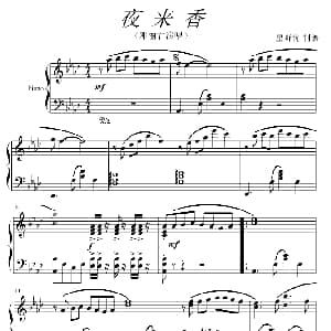 夜来香 钢琴谱 星野忧制谱