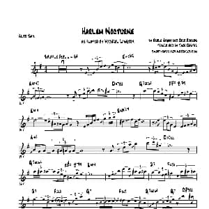 萨克斯谱 | Harlem Nocturne 中音萨克斯