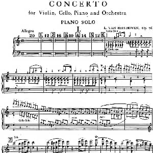 C大调小提琴协奏曲 Op.56 钢琴谱 贝多芬