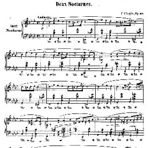 Deux Nocturnes Op.55 钢琴谱 肖邦 chopin