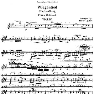 小提琴谱 | Wiegenlied Mischa Elman改编