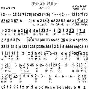 我是兵团好儿男_歌曲简谱_词曲:金璐 陈磊