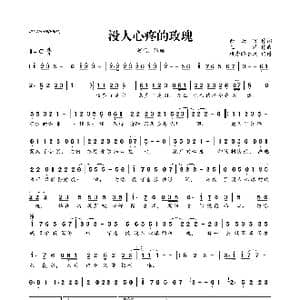 没人心疼的玫瑰_歌曲简谱_词曲:余云飞 王浩