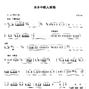 笛子谱 | 水乡丰收人欢畅 宁宝生