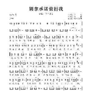 别拿承诺敷衍我_歌曲简谱_词曲:三力 义恒