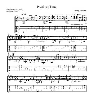 tommy emmanuel precious time 吉他谱