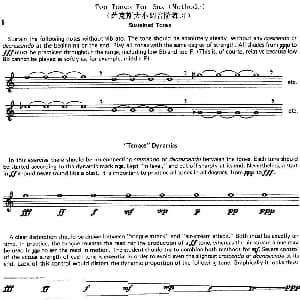 萨克斯谱 | Top Tones For Sax Methode 萨克斯大小调音阶练习